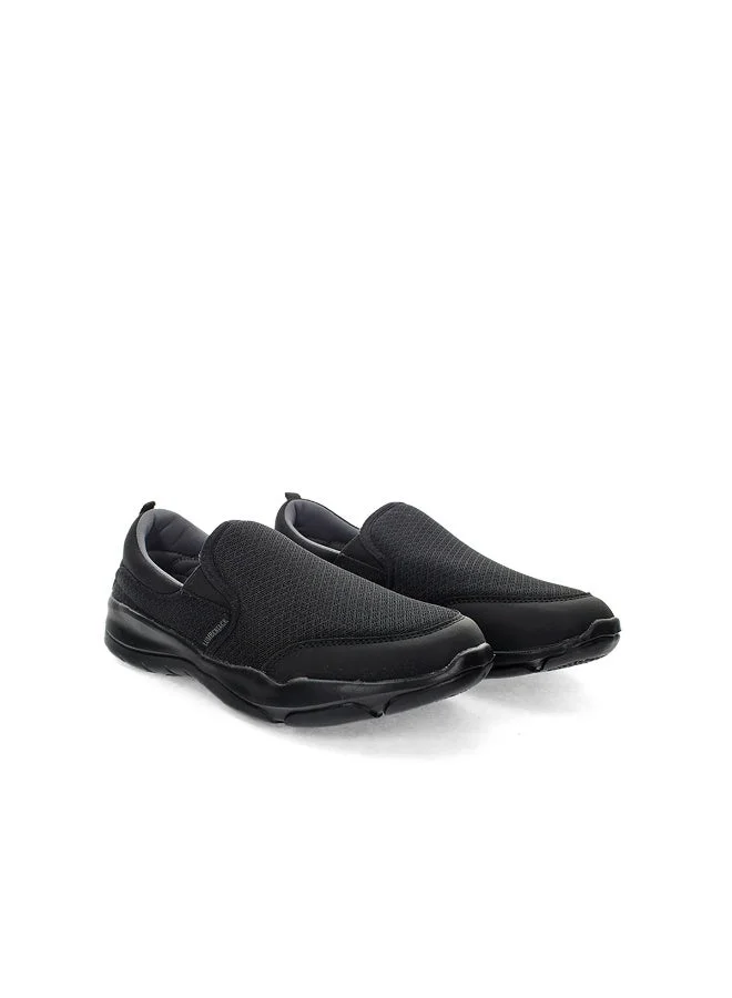 لامبرجاك Lumberjack Agatha Black Men’s Slip-On Shoes – Lightweight Breathable Casual Comfort Walking Sneakers