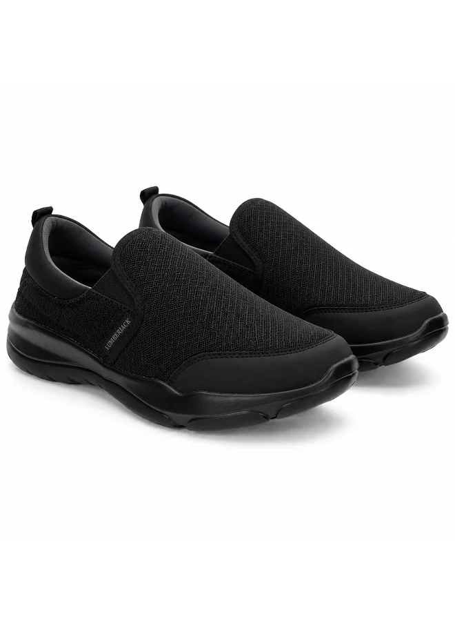 Lumberjack Lumberjack Agatha Black Men’s Slip-On Shoes – Lightweight Breathable Casual Comfort Walking Sneakers