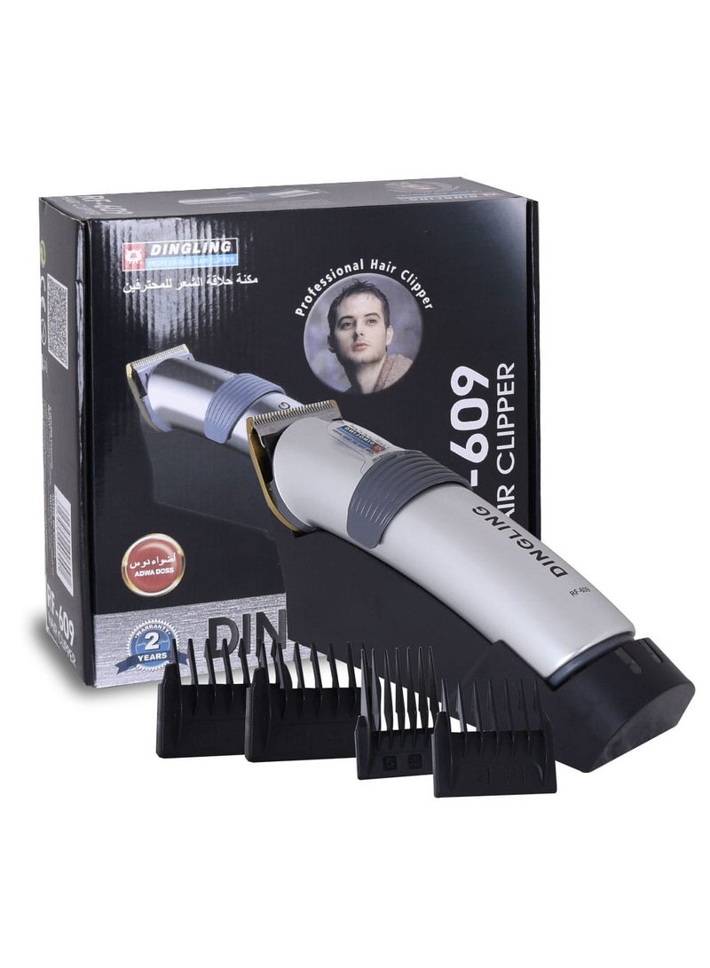 Dingling RF-609 Rechargeable Barber-Grade Trimmer — Precision Steel & Micro-Processor Speed Control - Image 2