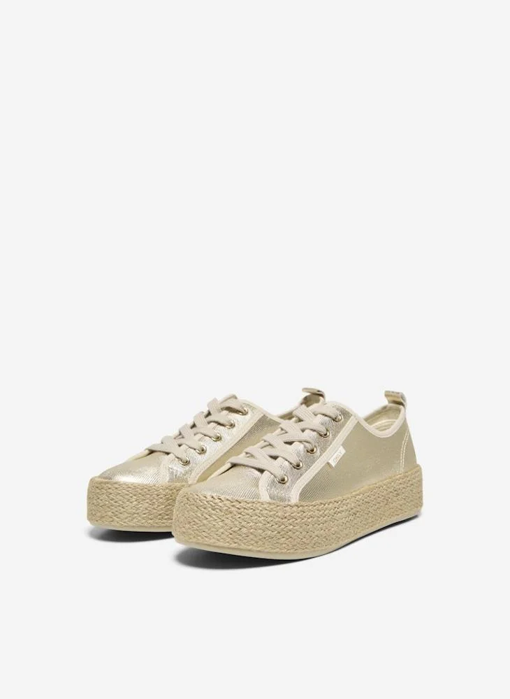 ONLY Onlida-1 Lace Up Espadrille Sneakers