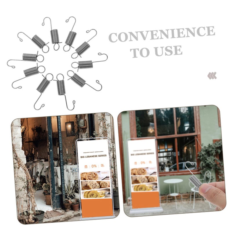 Galvanized Spring Hooks Water Filled Base 10pcs for Secure Indoor Outdoor Display Stand - Image 4