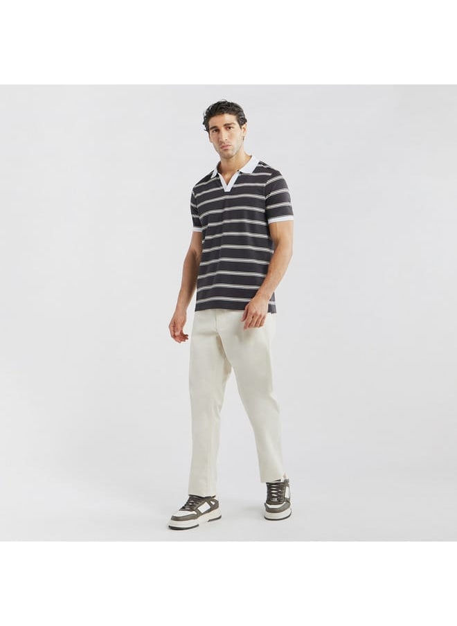 FAV Striped Polo T-shirt with Short Sleeves  - Image 2