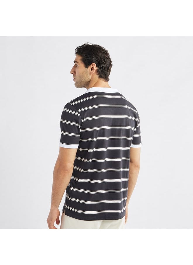 FAV Striped Polo T-shirt with Short Sleeves  - Image 3
