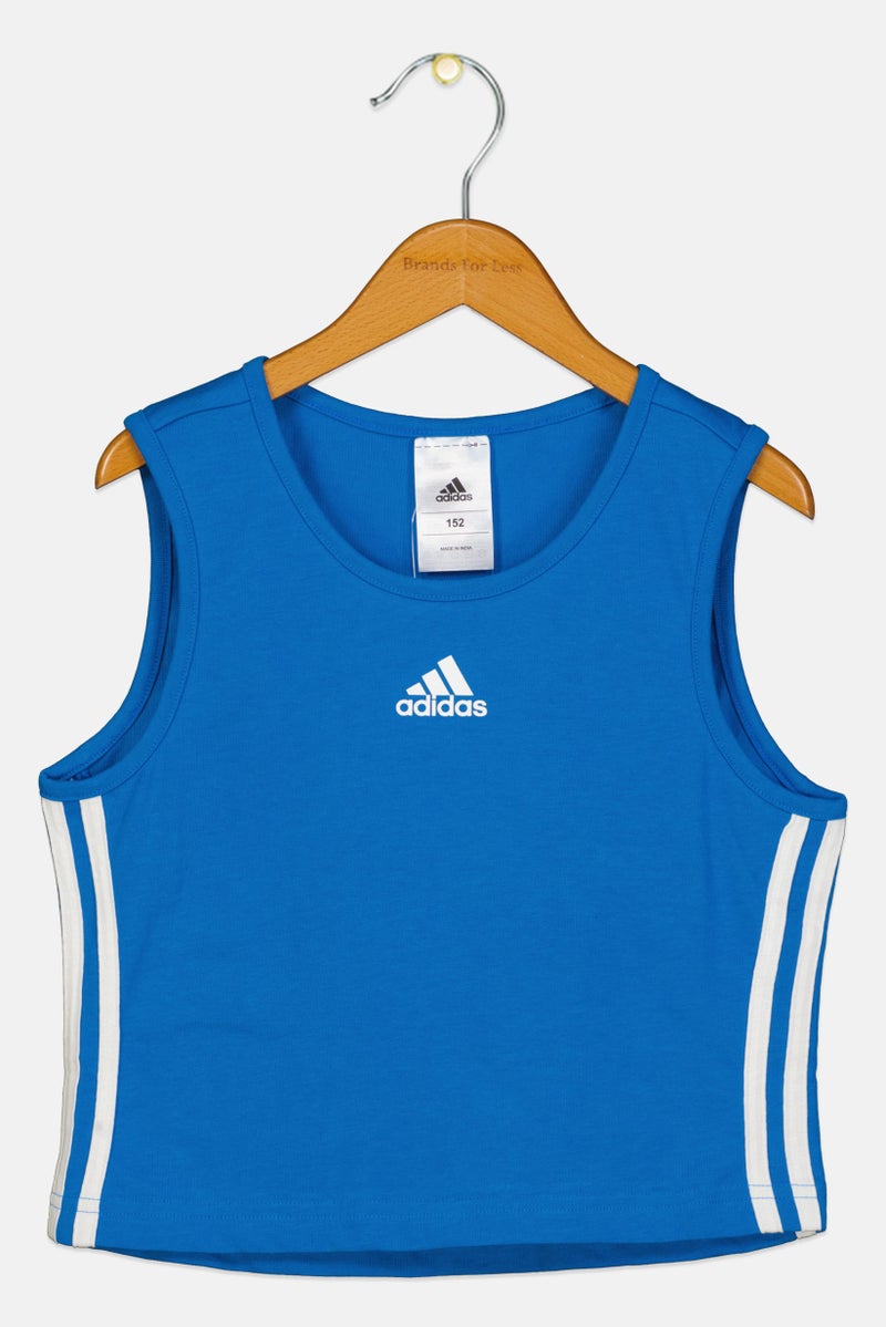 Adidas Kids Boy Sportswear Fit Sleeveless Outdoor Vest, Blue  - Image 1