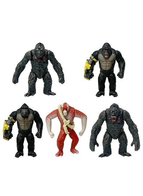 New 2nd generation Godzilla vs. King Kong 2 Color Star Evolution Edition 5 models of King Kong gorilla figurine models and ornaments