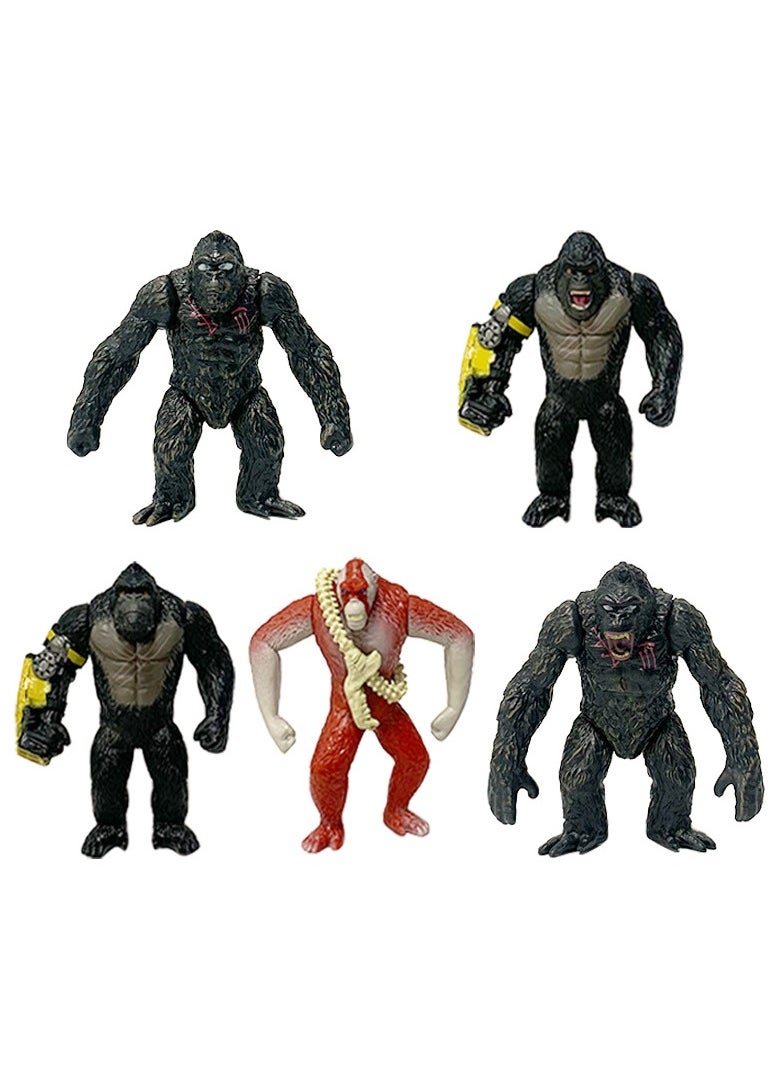New 2nd generation Godzilla vs. King Kong 2 Color Star Evolution Edition 5 models of King Kong gorilla figurine models and ornaments