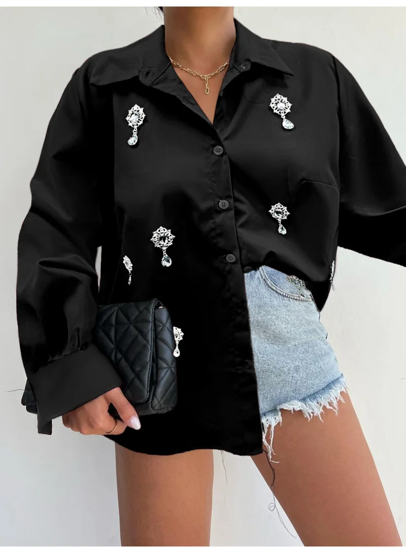SIMPLEE Plus Size Women's Shirt Stylish Office & Casual Blouse