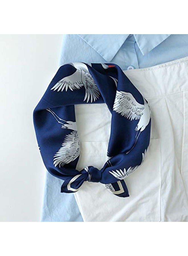 Jeelow Silk Scarf Small Square For Women, 100% Silk Small Scarves For Hair Neckerchief - Image 3