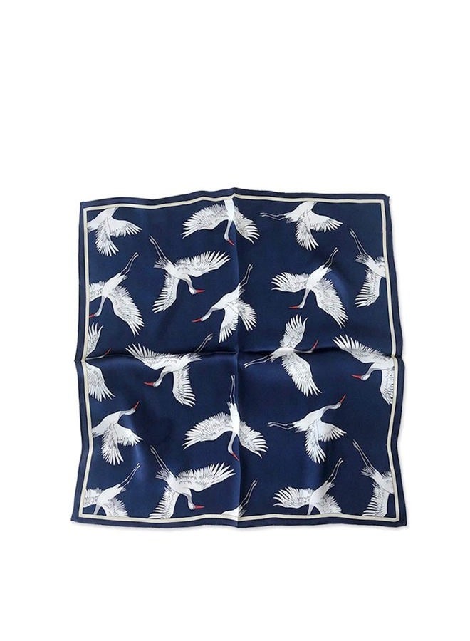 Jeelow Silk Scarf Small Square For Women, 100% Silk Small Scarves For Hair Neckerchief - Image 1