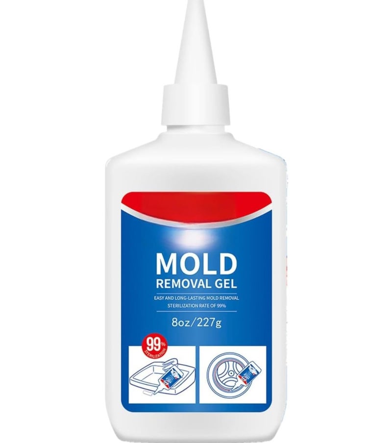 Mold & Mildew Remover Cleaning Gel 8 Fl Oz, Heavy Duty Gel Cleaner for Washing Machine Seals, Bathroom Tiles, Shower Caulk & Grout, Deep Cleaning Gel for Bathroom & Kitchen - Image 1
