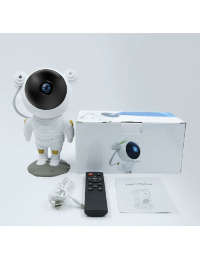 نيوترل مصباح LED مزخرف بزخارف مستوحاة من رواد الفضاء / مصباح زخرفي، عرض سماء مرصعة بالنجوم، ملحق مغناطيسي يدور 360 درجة، تجربة غامرة لمشاهدة المجرة في غرفة النوم (أبيض) - Image 1