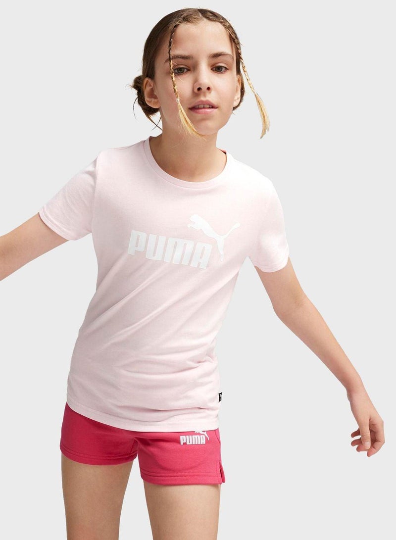 PUMA Kids Logo T-Shirt & Shorts Set - Image 1