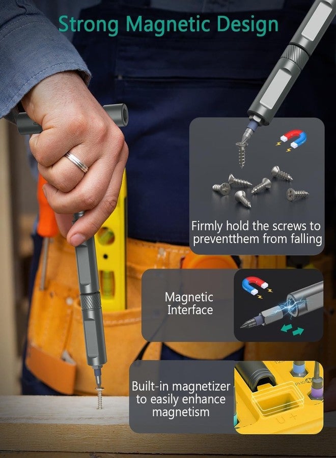 ORIA 42 in 1 Ratchet Screwdriver Set, Magnetic DIY Repair Tool Kit with Detachable Ratchet Handle, Portable Precision Screwdriver Kit with Storage Case, for Furniture, Bicycle, Computer - Image 2