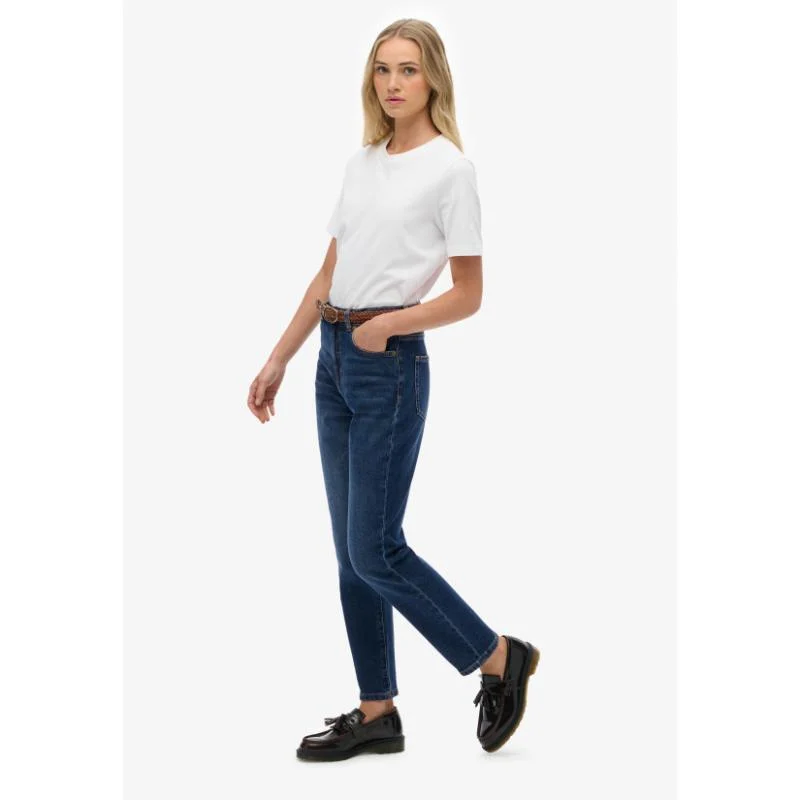 Superdry  Organic Cotton High Rise Mom Jeans for Women | Best Price UAE