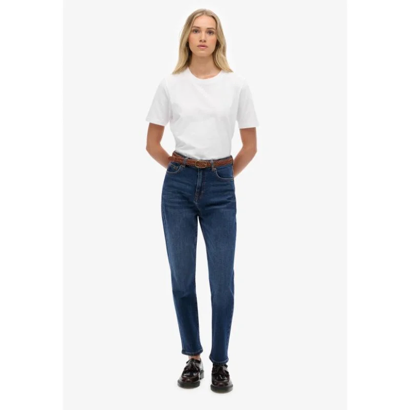 Superdry  Organic Cotton High Rise Mom Jeans for Women | Best Price UAE