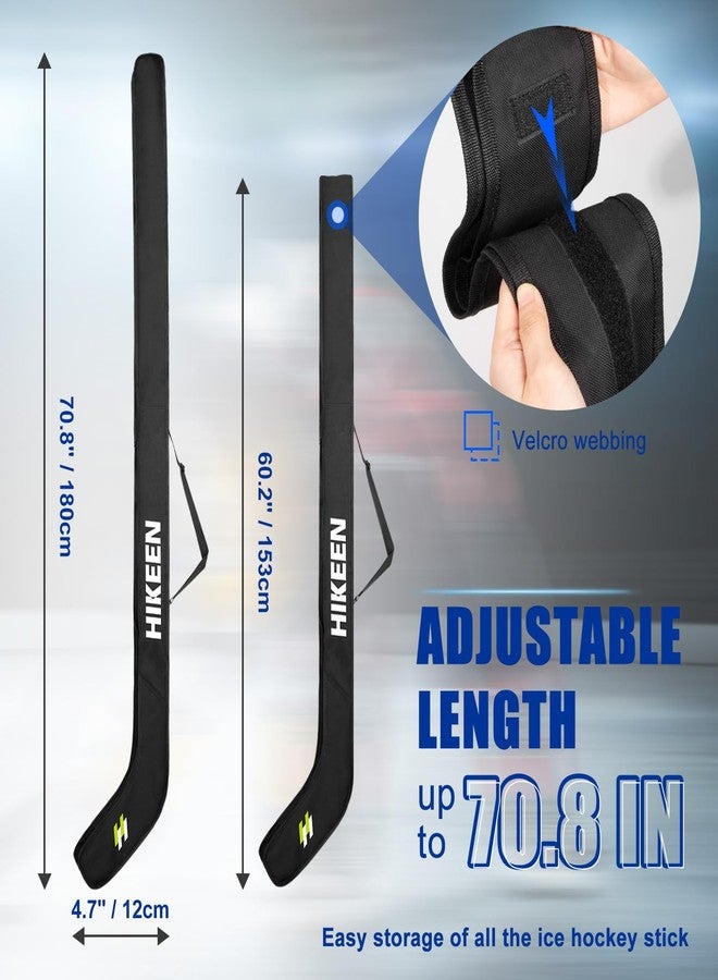 Hikeen Adults Hockey Stick Bag with Extended Length,Light Waterproof Ice Hockey Stick Bag with Adjustable Webbing for Adults Youth - Image 2