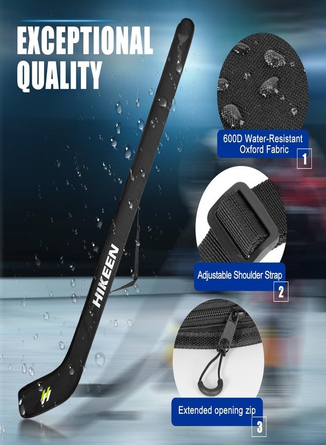 Hikeen Adults Hockey Stick Bag with Extended Length,Light Waterproof Ice Hockey Stick Bag with Adjustable Webbing for Adults Youth - Image 3