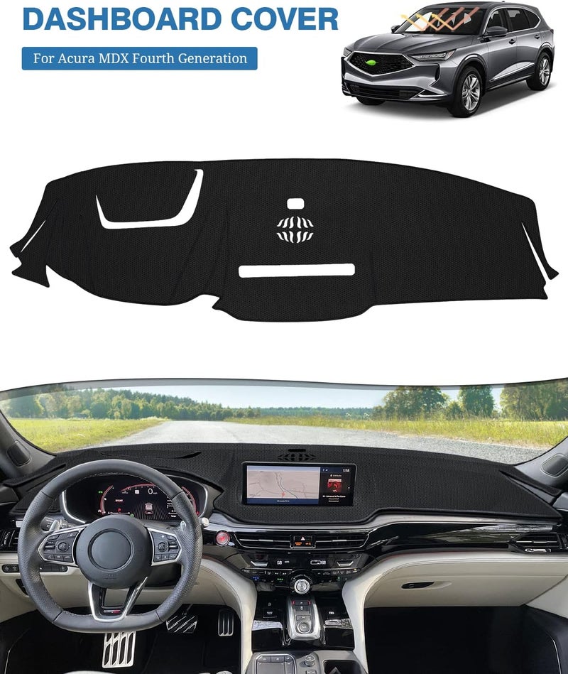 FIILINES Daily life matching design Dash Cover Compatible with Acura MDX 2024 2023 2022 Dashboard Mat Cover MDX Accessories Dash Cover 2022 2023 2024 Sunshade Nonslip Mesh Protector No Glare Simple multi-feature universal build - Image 2