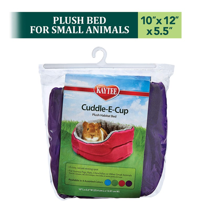 Kaytee Super Sleeper Cuddle-E-Cup Bed for Pet Guinea Pigs, Rats, Chinchillas and Other Small Animals - Image 4