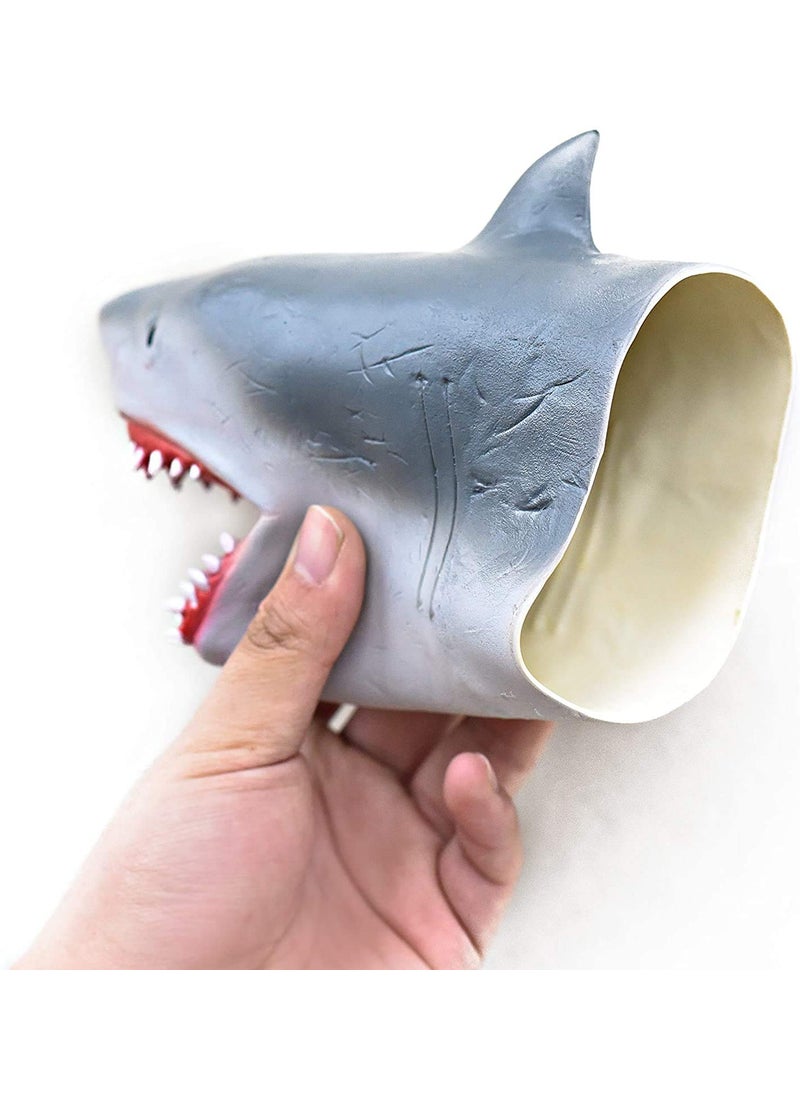 Yolococa Yolococa Hand Puppet Toys Realistic Latex Animal Shark Instagram Children Toys (Shark)  - Image 5