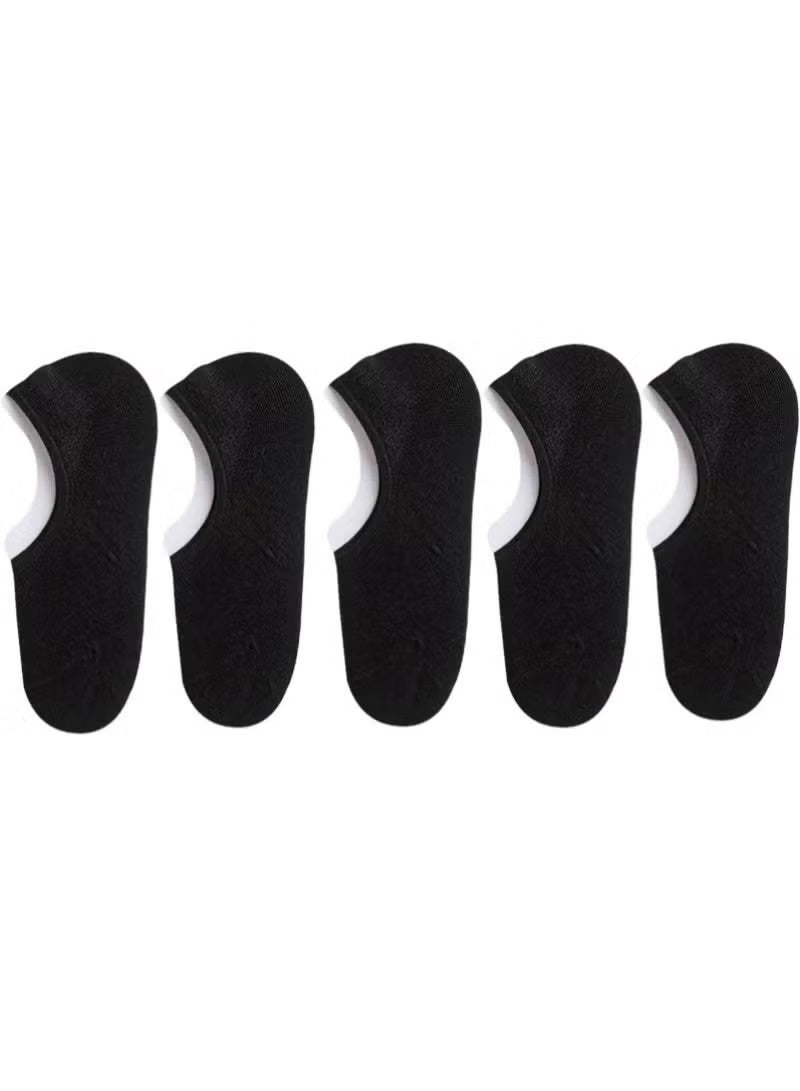 5 Pack Mens No Show Socks Casual Low Cut Thin Loafers Non Slip Boat Linersmen's Boat Socks, Spring, Fall And Summer Anti-Odor Low-Top Shallow Silicone Non-Slip Invisible Socks.5 Pairs Of Mens No Show Socks Casual Low Cut Thin Loafers Non Slip Boat Liners - Image 2