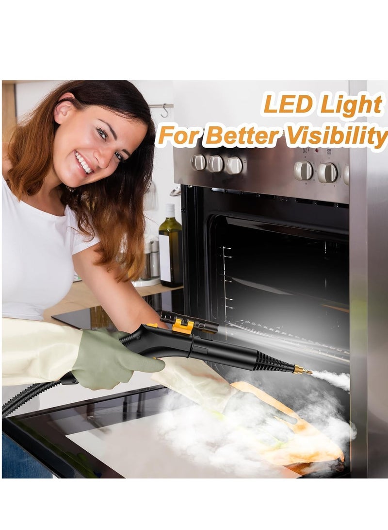 Sharpdo Steam Cleaner Powerful Multipurpose Portable Steamer for Floors, Cars, Furniture, Grout, Handheld Steamer with 8 Accessories, Multi-Surface Tools Included to Remove Dirt, Grime, Grease, and More - Image 5