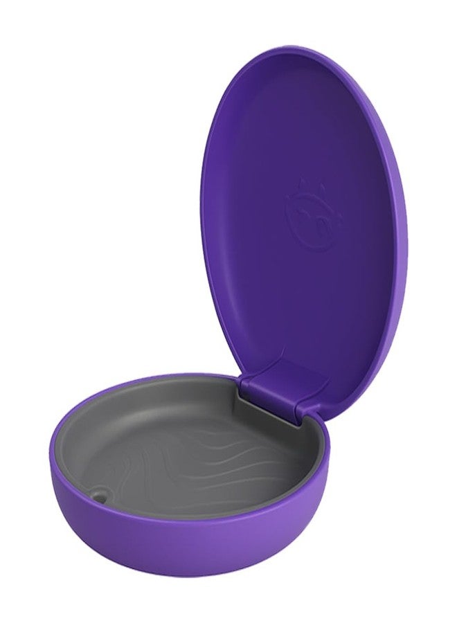 Dentosmile Slim Aligner Case/Aligner and Retainer Case/Dental Orthodontic Retainer Box - Violet Color with Slilicone Layer - Image 4