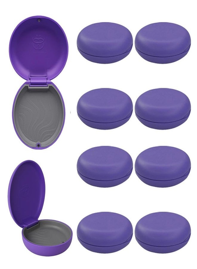 Dentosmile Slim Aligner Case/Aligner and Retainer Case/Dental Orthodontic Retainer Box - Violet Color with Slilicone Layer - Image 1
