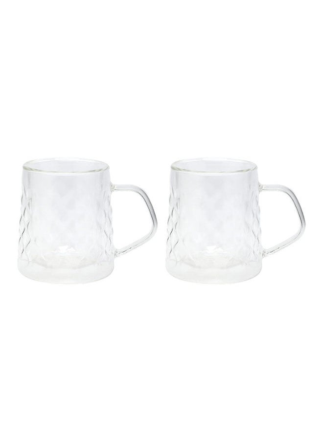 2-Piece Double Wall Glass Cups 200 Milliliter Clear - pzsku/Z459CDD6E704564F0D69CZ/45/_/1688645778/b0801fed-4145-49ec-b5c0-87c56586c0b8