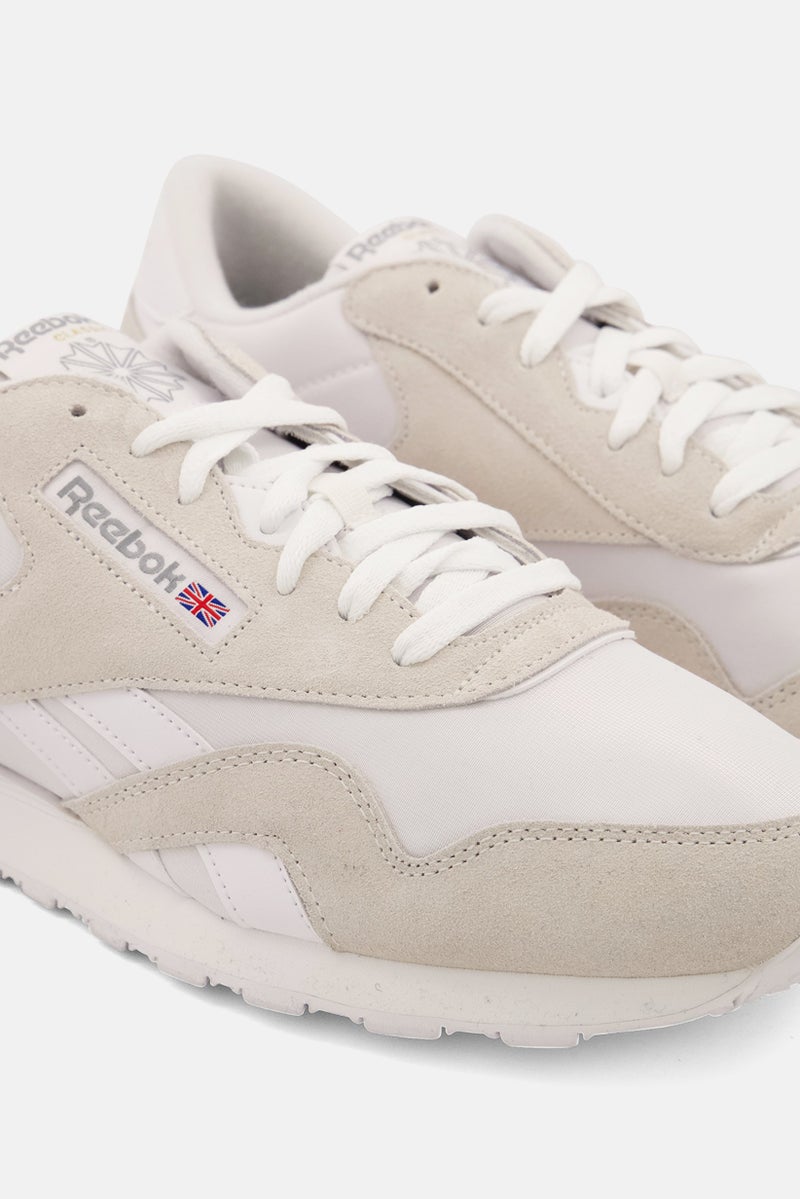 Reebok Men Cl Nylon Lace Up Running Shoes, White  - Image 3