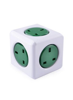 Allocacoc PowerCube Original 5 Sockets Green  - Image 1