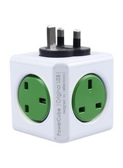 Allocacoc PowerCube Original 5 Sockets Green  - Image 2