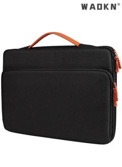 WAOKN Laptop Tablet Sleeve Case Slim Travel Men Women Handle Bag,Men's and Women's Apple Macbook Huawei Pro Laptop Bag Briefcase Office Bag Handbag Tote Bags Carry Bags 14.1-15.4 inch universal  - Image 1