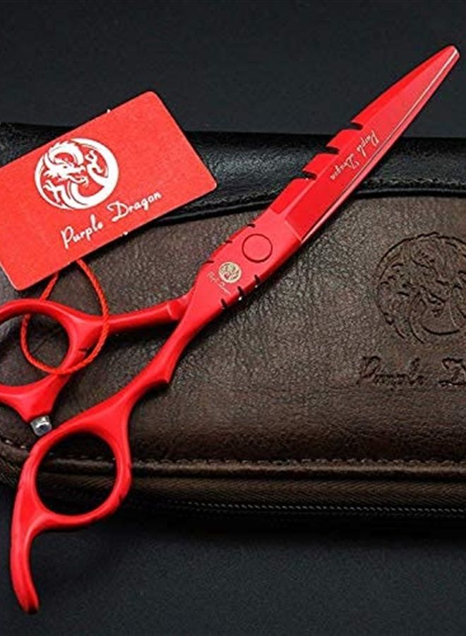 Purple Dragon Professional Japan 440C Hair Salon Cutting Shears and Barber Thinning Scissor Hairdressing Shear Set with Bag - Image 4