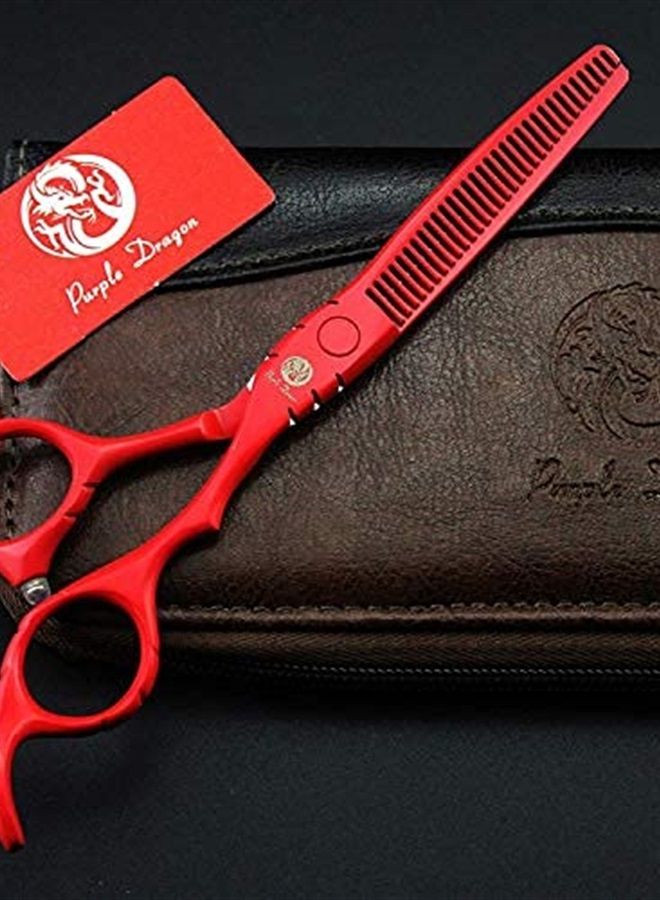 Purple Dragon Professional Japan 440C Hair Salon Cutting Shears and Barber Thinning Scissor Hairdressing Shear Set with Bag - Image 5