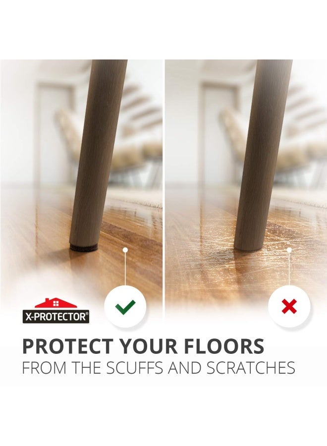 X-Protector وسادات أثاث غير قابلة للانزلاق X-PROTECTOR - 8 قطع من ممسكات الأثاث الممتازة 2"! أقدام مطاطية ذاتية اللصق - وسادات حماية الأرضيات غير القابلة للانزلاق - حافظ على الأثاث في مكانه! - Image 5
