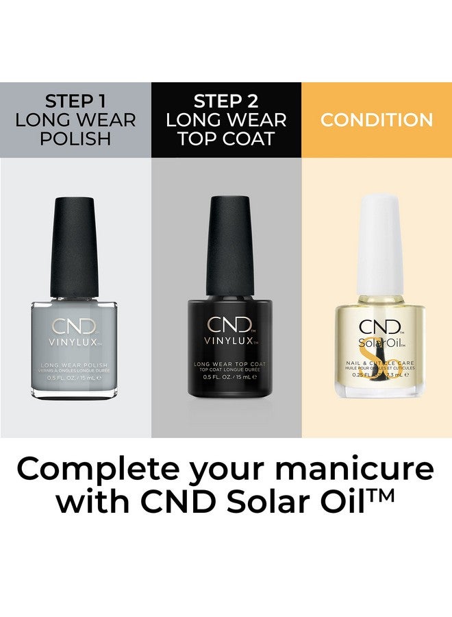 سي إن دي طلاء أظافر فينيلوكس طويل الأمد باللون الرمادي، لون مقاوم لللمعان والتقطيع، 0.5 أونصة سائلة - Image 5