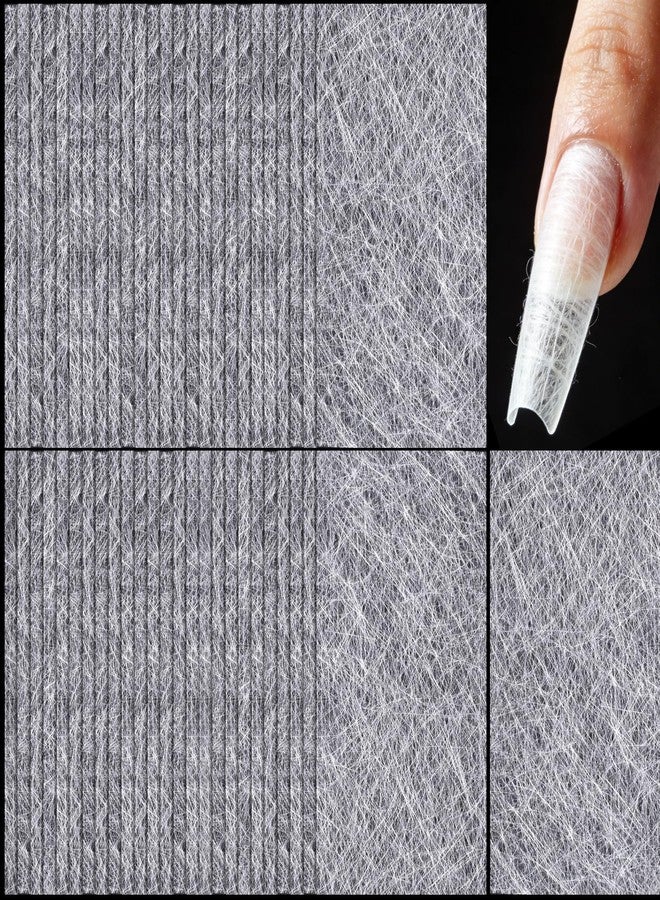Hzopcw 50pcs Silk Nail Wrap Kit, Fiberglass Broken Natural Nail Extension Wraps, Silk Wrap Protector Repair Kit for Reinforce Extender DIY Home Use Salon- White - Image 1