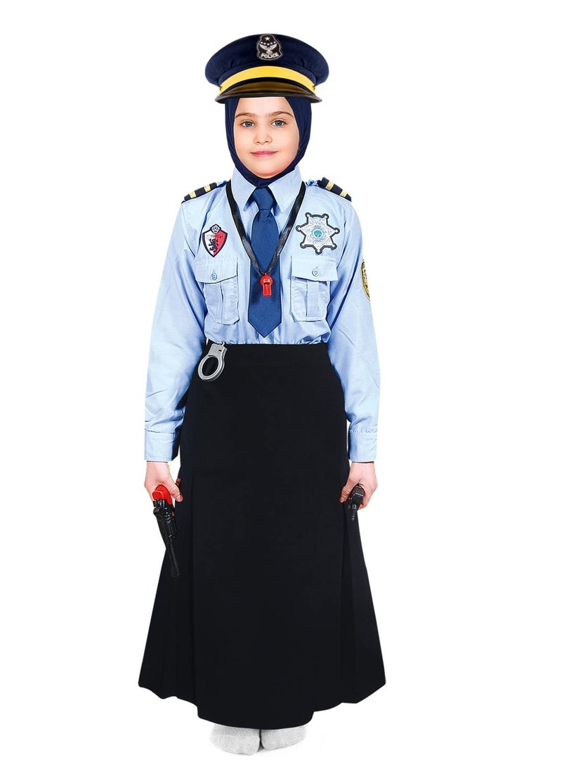 Toy Box Police Officer Costume For Girls, Role Play Kit For Girls - Image 1