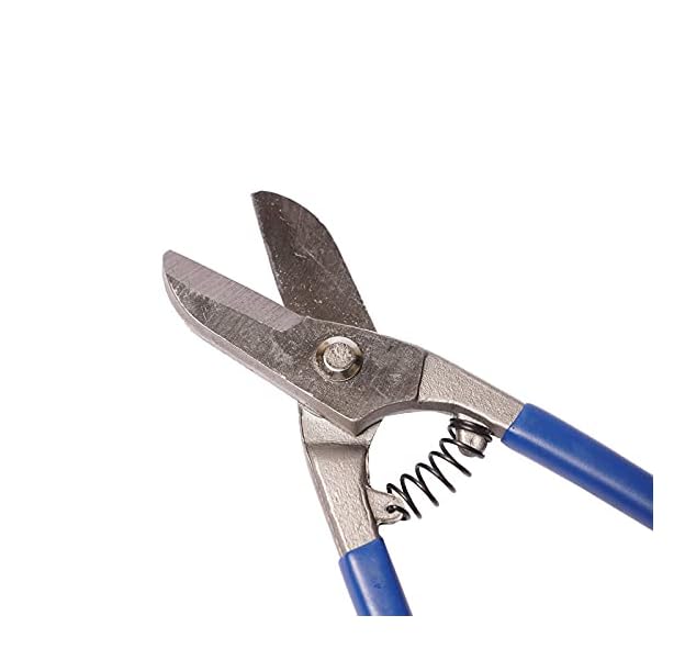 EastmanTin Cutter ETC300 Tinman s Snips 12 inch 300mm E2255 Blue Handle Fully Drop Forged Alloy Steel Full Polished Head Dipped Sleeve Handle with Cutting Capacity For Iron Sheet pack of 1  - Image 5