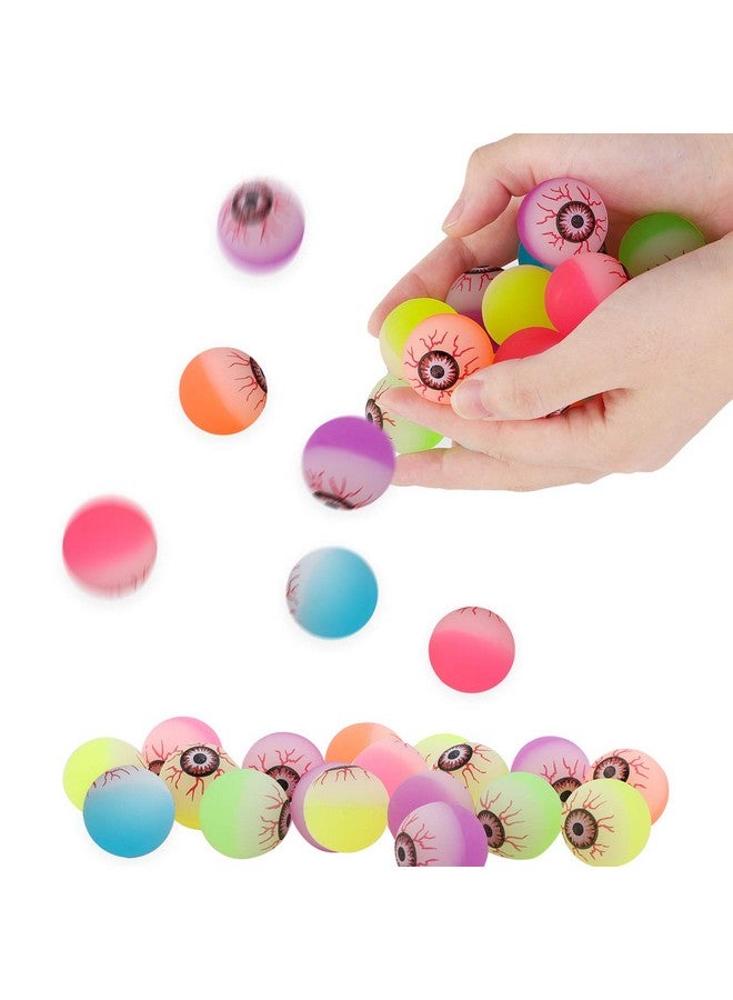 Elcoho 24 Pieces Glow In The Dark Bouncing Eyeballs Halloween Bright Bouncing Balls For Trick Or Treat Or Halloween Favors - Image 5