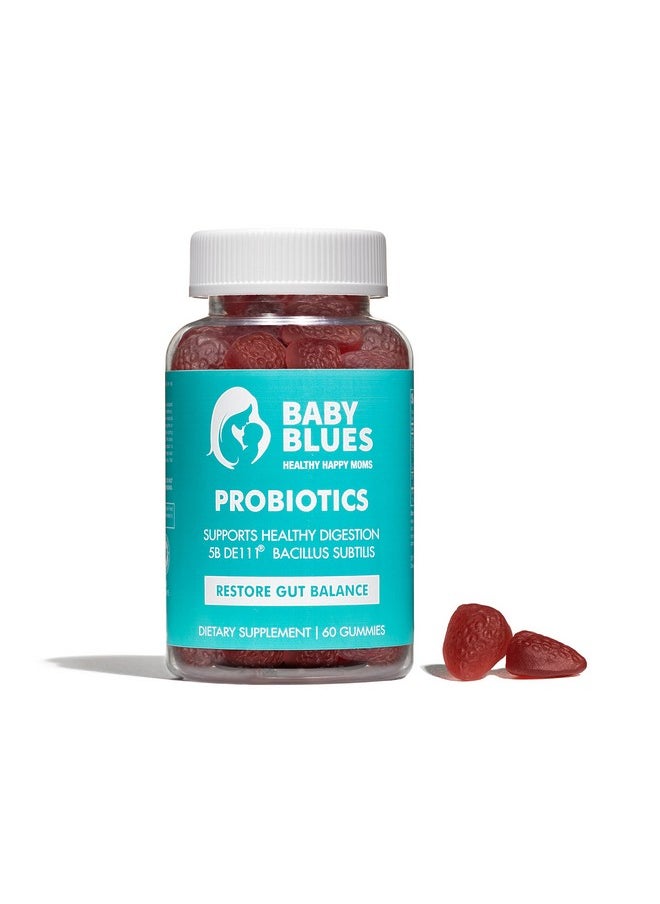 BABY BLUES : Organic Probiotic Gummy Vitamins For Moms Strawberry 5 Billion Cfu  - Image 1