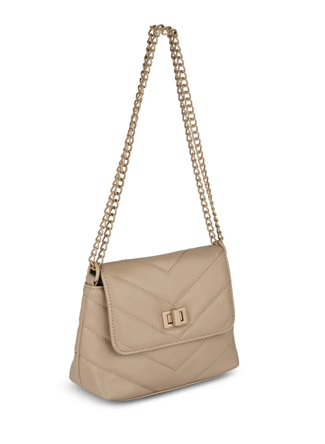 فينتشي حقيبة كتف مبطنة بسلسلة نسائية