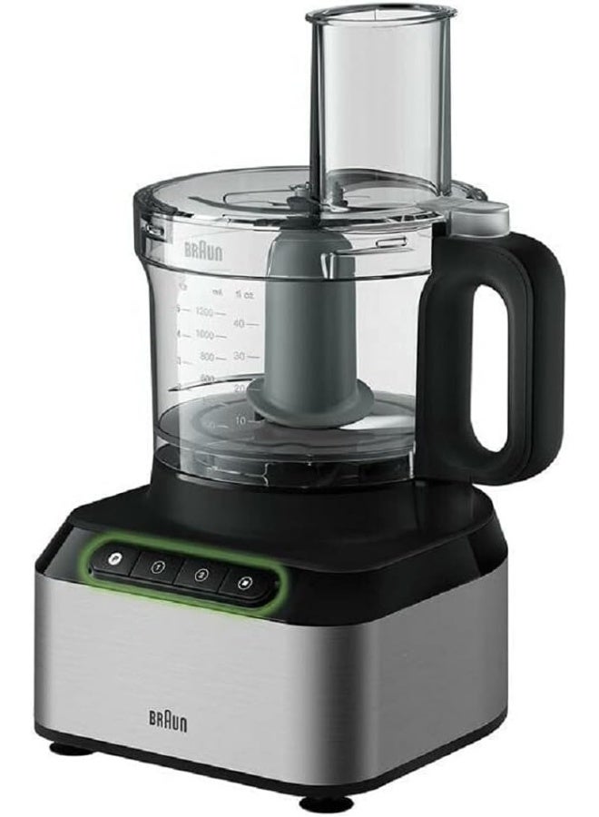 BRAUN Food Processor, Citrus Press, Spatula,Dough Tool, Plastic Multi Mill. 2.1 L Bowl Capacity, 800 W FP 3233 Black - Image 2