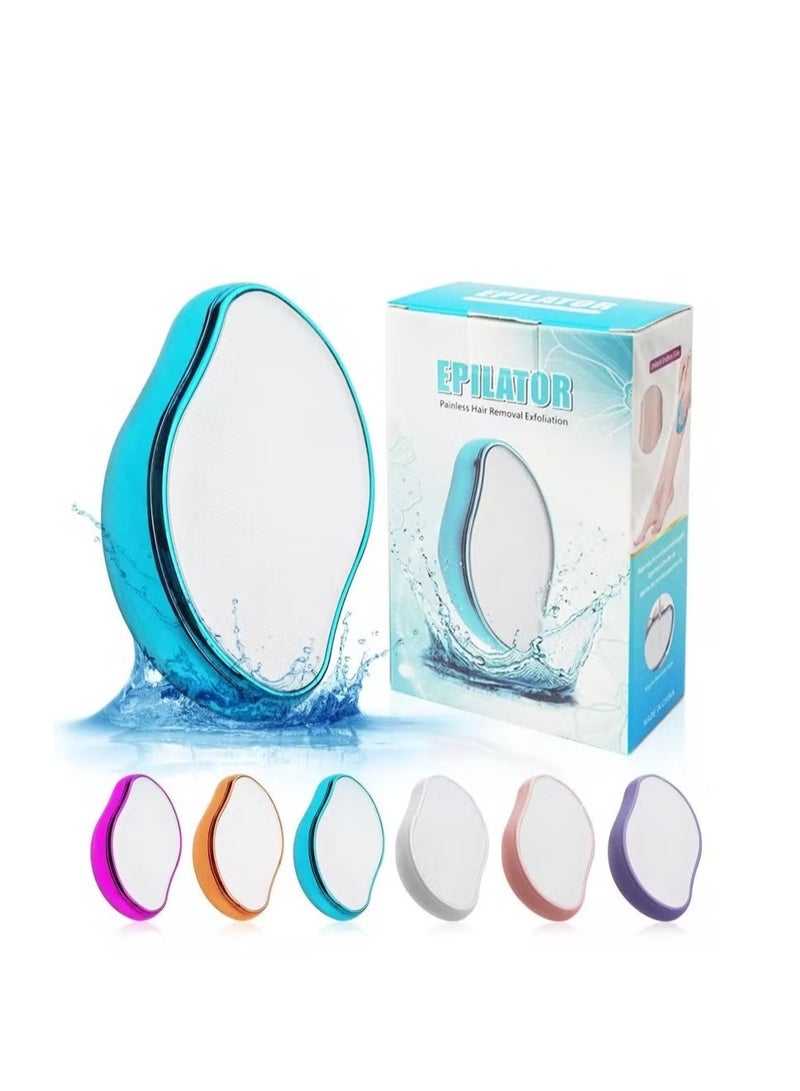 Painless Crystal Hair Removal Stone Tool for Women and Men Soft Clean Smooth Silky Skin Exfoliator Multicolour