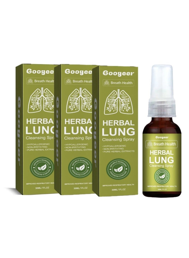 Googeer Herbal care spray to relieve dry throat, cough and shortness of breath oral spray 30ml*3 - Image 1