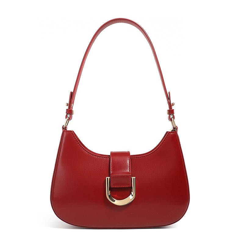 MoreFarther Genuine Leather Shoulder Bag, Purses for Women Hobo Bag Women's Crossbody Handbags with Removable Straps(Wine-red) - Image 1