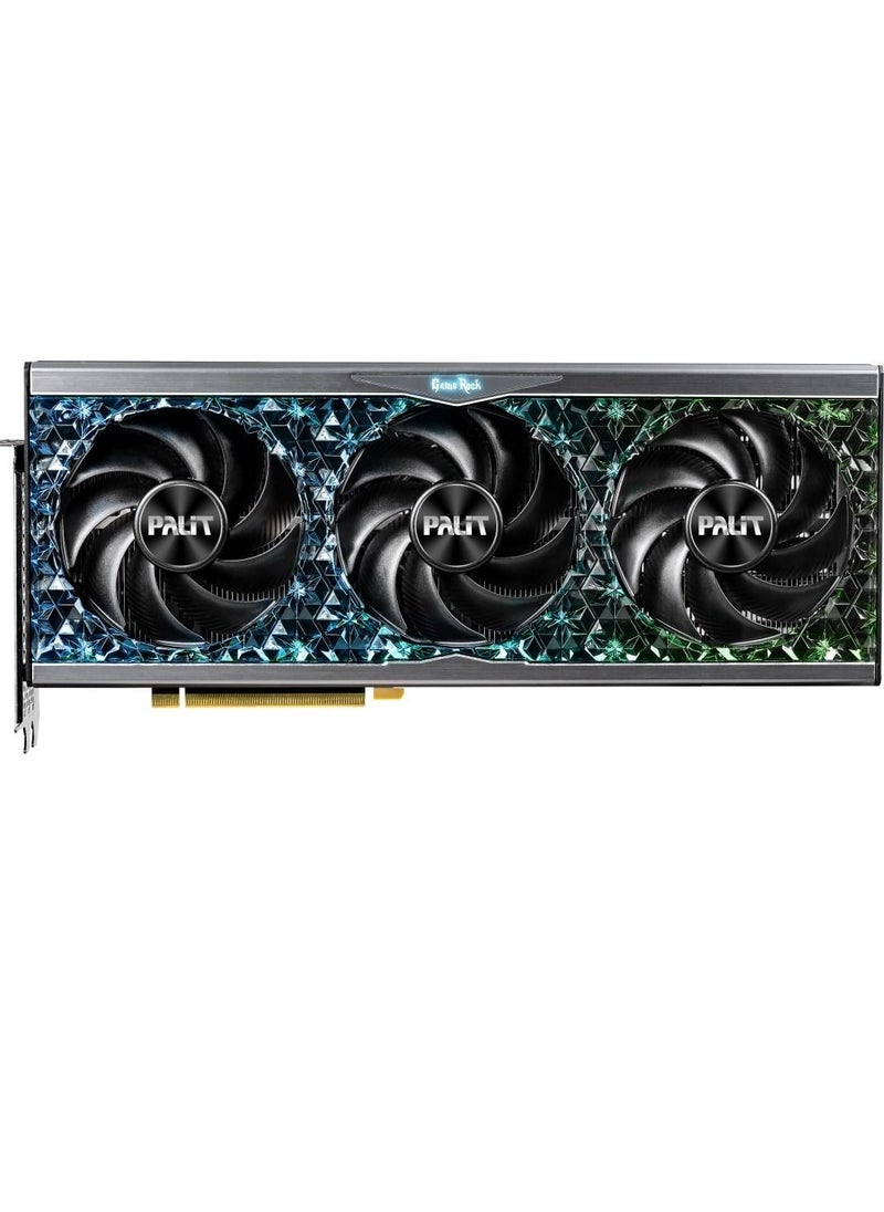 Palit - NVIDIA GeForce RTX™ 4090 GameRock 24GB GDDR6X,Graphics Card, ARGB SYNC,16384 CUDA Cores, 2520 MHz Boost Clock, 21Gbps, 384bits Interface, PCI Gen 4, DP 1.4ax3, HDMI 2.1a x 1 | NED4090019SB-1020G - Image 1