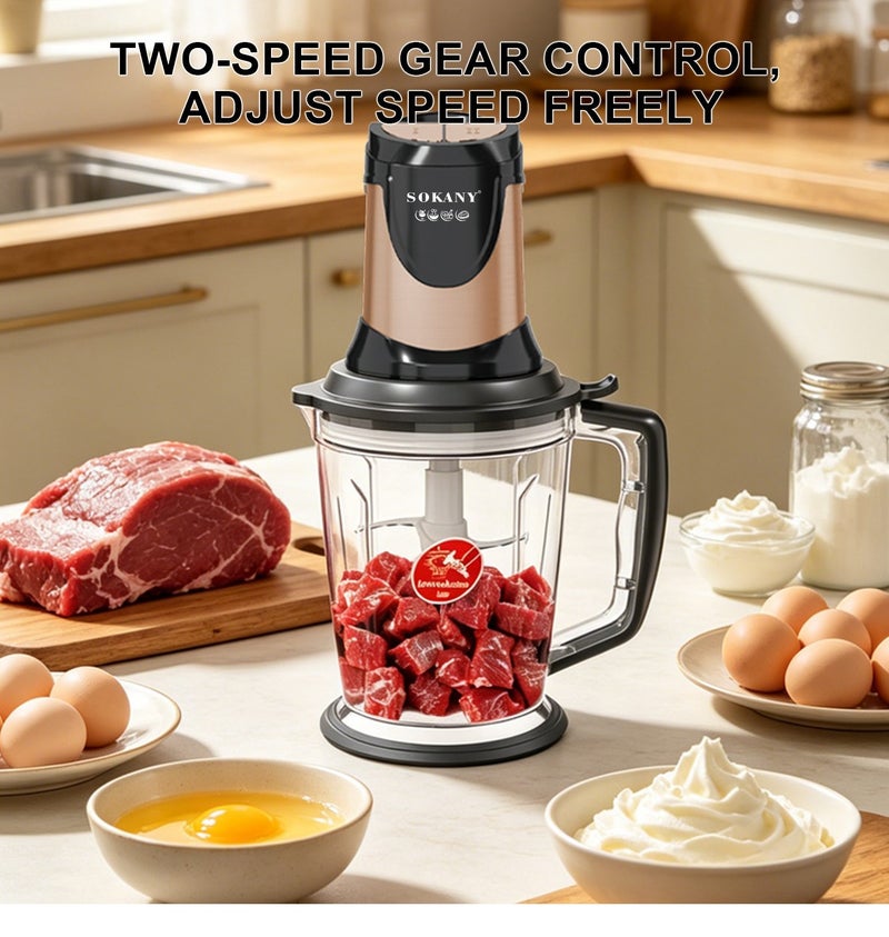 Sokany Acrylic Kibbeh 2 Liter 1000 Watt SK-7039N - Image 4