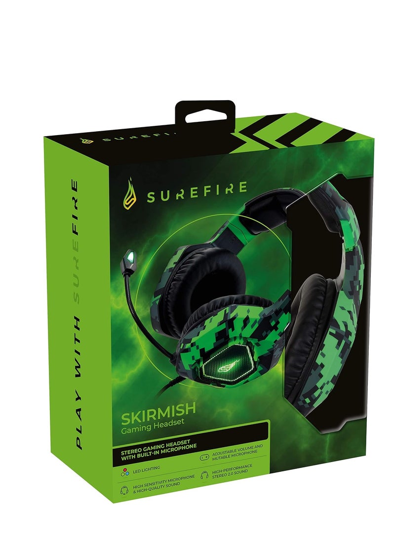 SureFire 48821 Skirmish Gaming Headset I Headset PC ; Playstation I Gaming Kopfhörer I 390g I mit Stereo 2.0-Sound und LED-Beleuchtung I Headset Gaming I... - Image 2